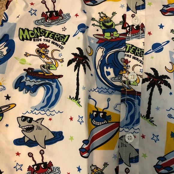 365 kids from granamals short sleeve button down collard shirt size 7 - Picture 4 of 8